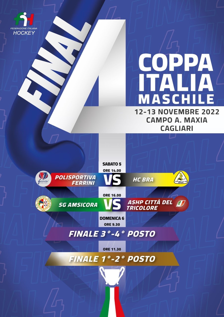 locandina Finale Coppa Italia hockey maschile 2022 2023 2